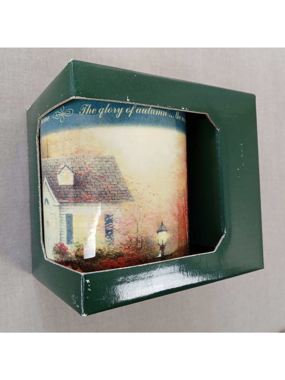 Blessings of Autumn Thomas Kinkade Painter Of Light Fine Ceramic Mug 1998 12oz